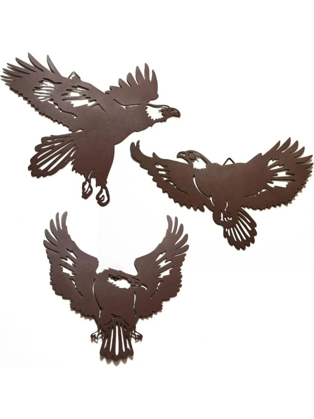 Metal Eagle Wall Art | Wildlife Decor for Living Room, Hallway & Courtyard - 11